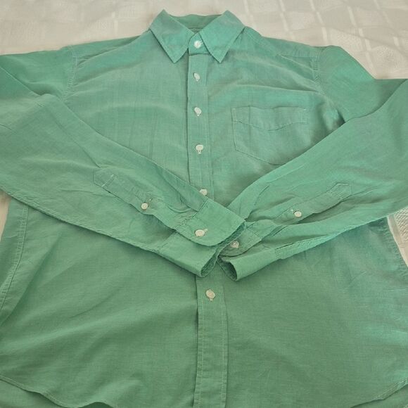 J. Crew Men's Mint Green Casual Button-Down Shirt - Picture 16 of 16